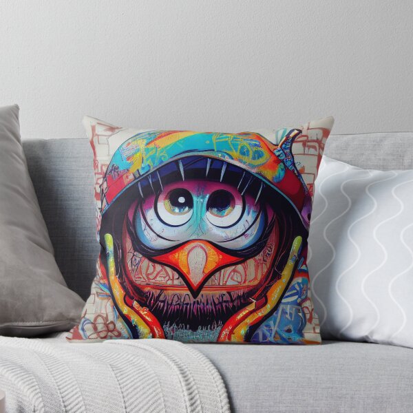 Item preview, una pintura de un pájaro con sombrero designed and sold by DesignAtYO.