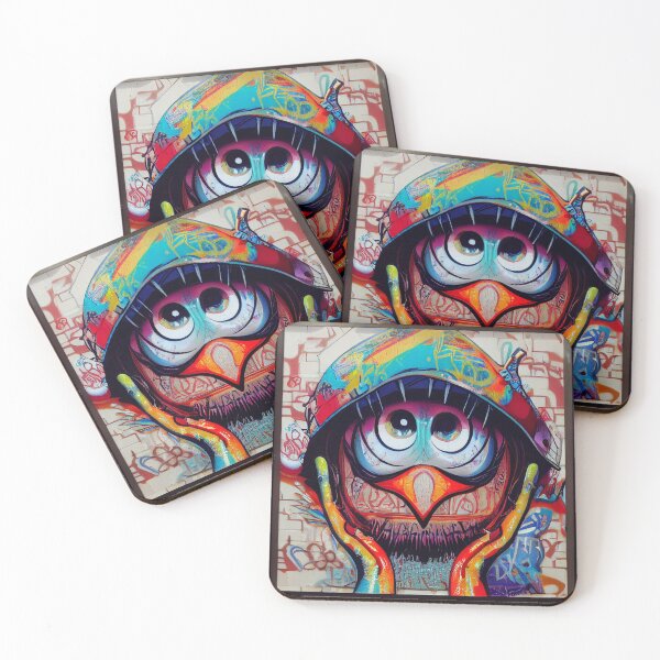 Item preview, a painting of a bird wearing a hat designed and sold by DesignAtYO.