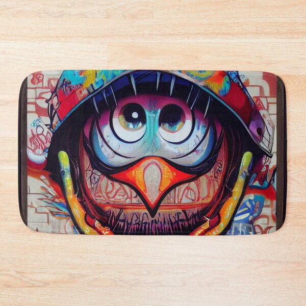 Item preview, a painting of a bird wearing a hat designed and sold by DesignAtYO.