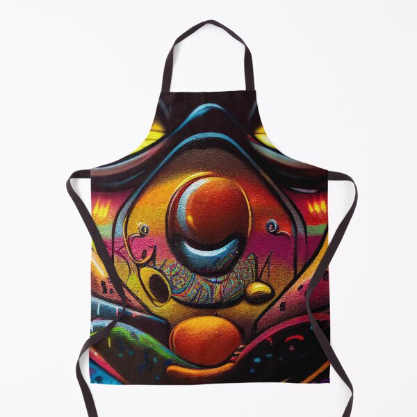 Item preview, a close up of a face painted on a wall designed and sold by DesignAtYO.