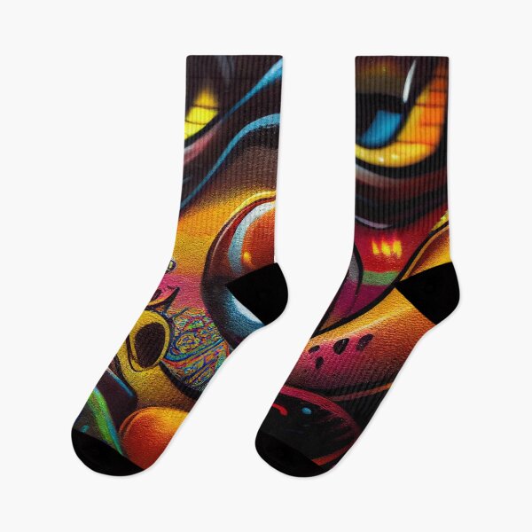 Item preview, a close up of a face painted on a wall designed and sold by DesignAtYO.
