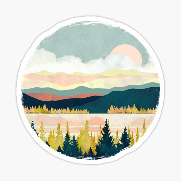 Aperçu de l'œuvre Lac Forêt créée et vendue par spacefrogdesign.