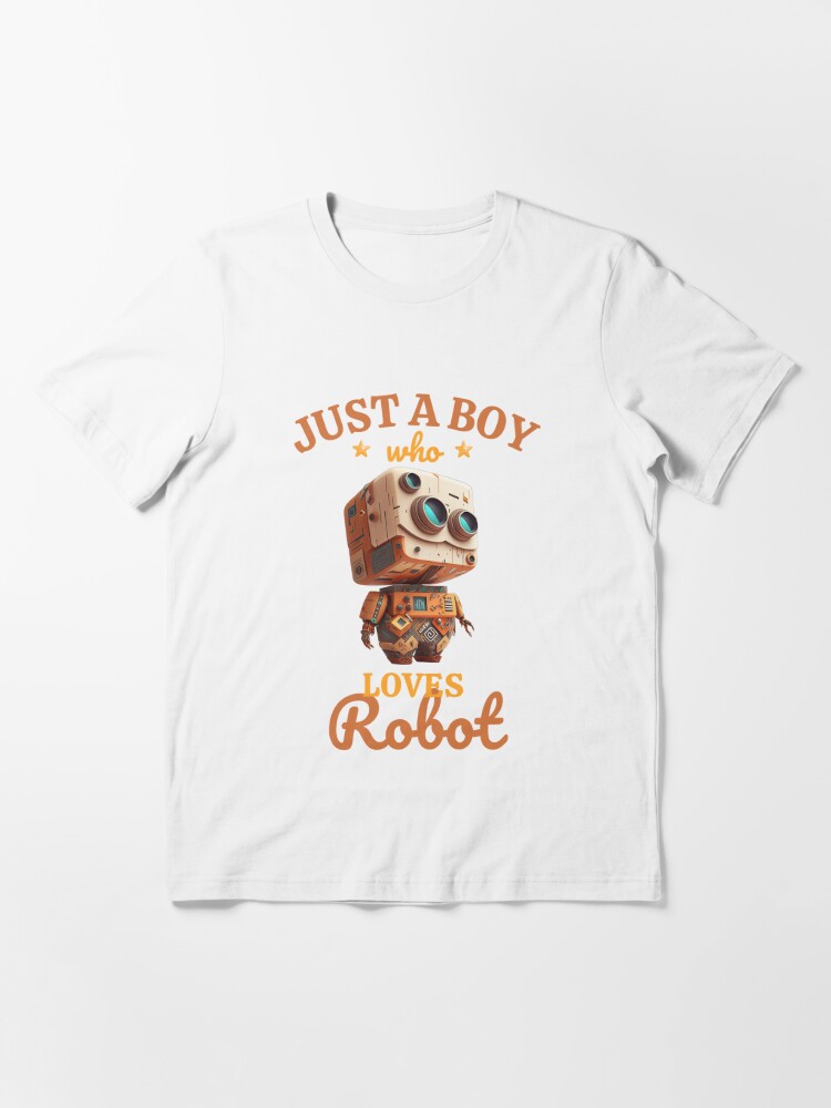 Boys Short Sleeve Robot Graphic Tee