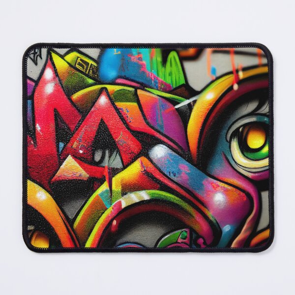 Item preview, colorful graffiti on a wall in an alley designed and sold by DesignAtYO.