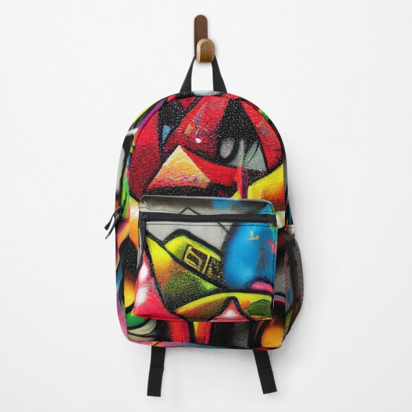 Item preview, colorful graffiti on a wall in an alley designed and sold by DesignAtYO.