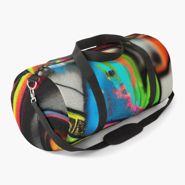 Item preview, colorful graffiti on a wall in an alley designed and sold by DesignAtYO.