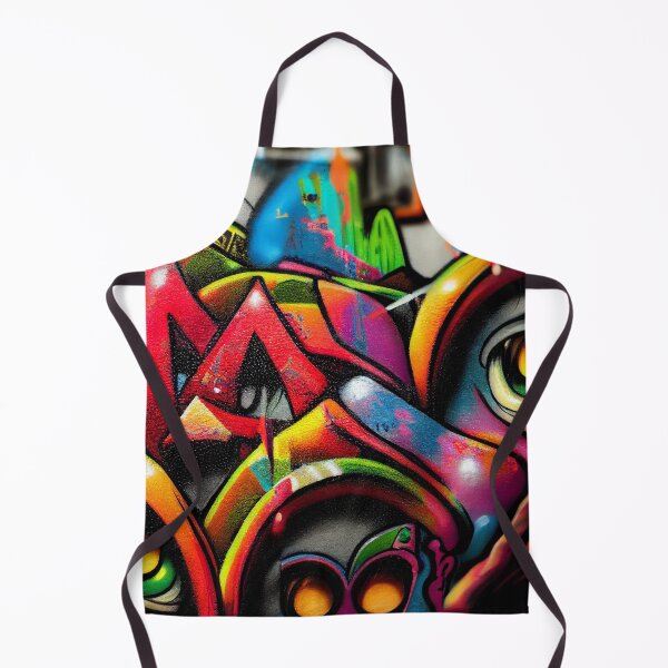 Item preview, colorful graffiti on a wall in an alley designed and sold by DesignAtYO.