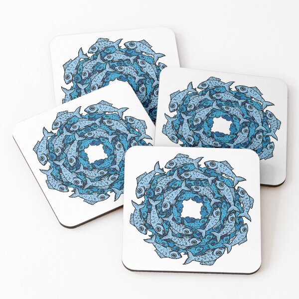 Item preview, Fish Spiral Blue designed and sold by Rain-Shepherd.