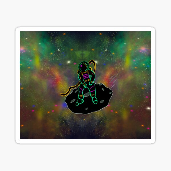 Item preview, Astronaut floating in the stars and nebula  designed and sold by JojosDreamArt.