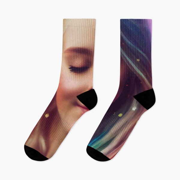 Item preview, a painting of a woman with her eyes closed designed and sold by DesignAtYO.