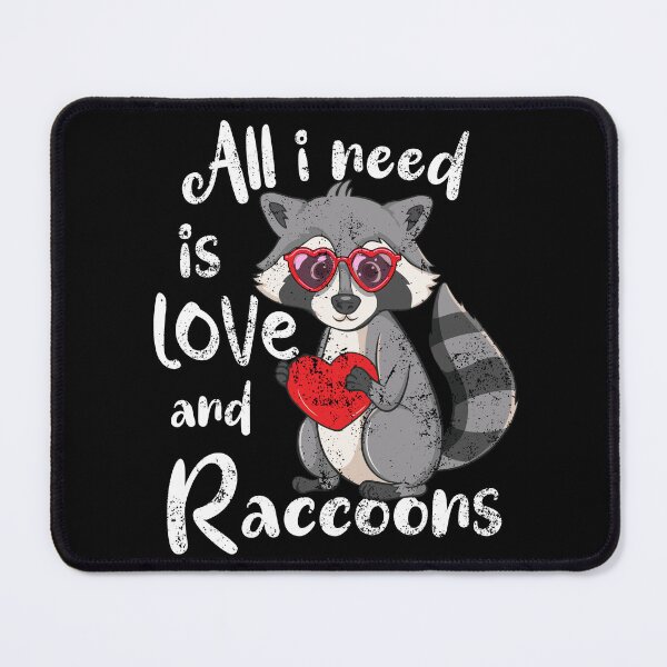 Item preview, Groovy Raccoon Lover I love Raccoon Hearts designed and sold by iliasjeff.