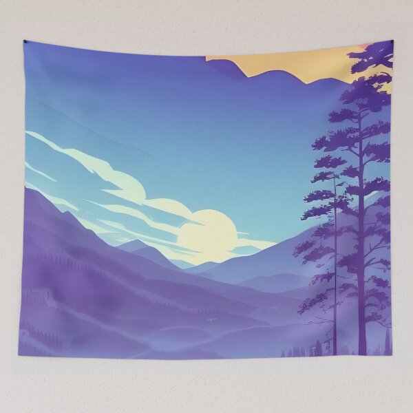Item preview, Add a Touch of Beauty and Tranquility to Your Home with Our Wide Range of Gorgeous Minimalist Matte Painting of Beautiful Mountain Landscape in the Bavarian Alps Prints designed and sold by supeart.