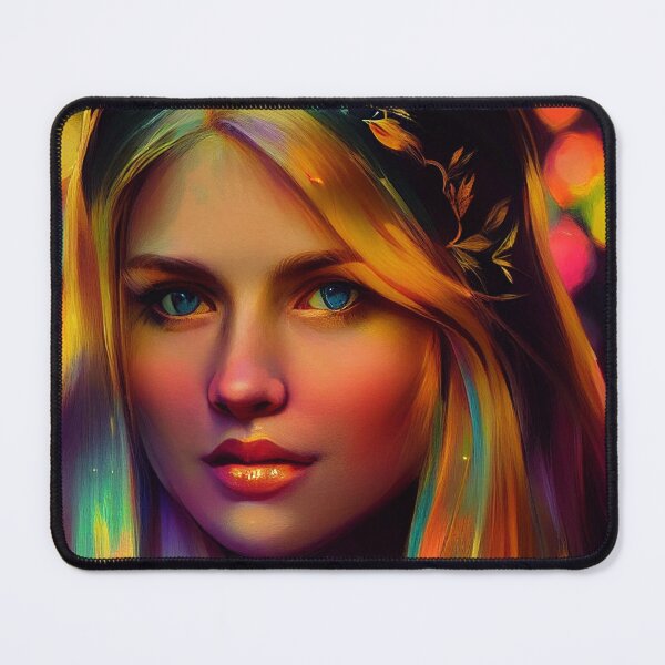 Item preview, a painting of a woman with long blonde hair designed and sold by DesignAtYO.