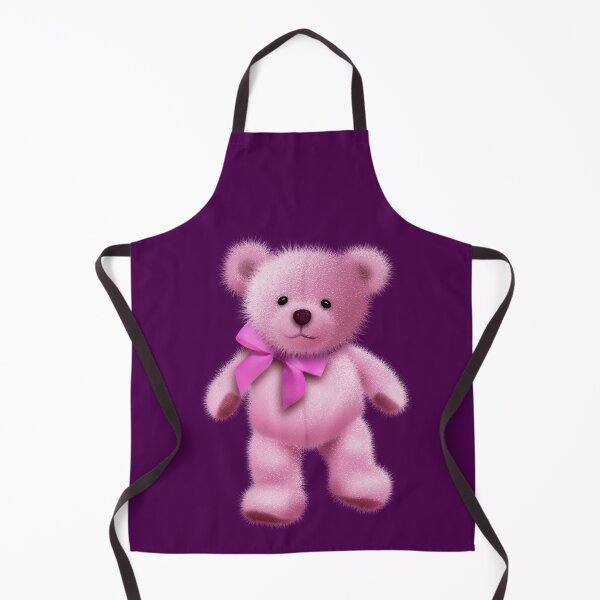 Item preview, A fluffy pink teddy bear designed and sold by Maxine Gadd.