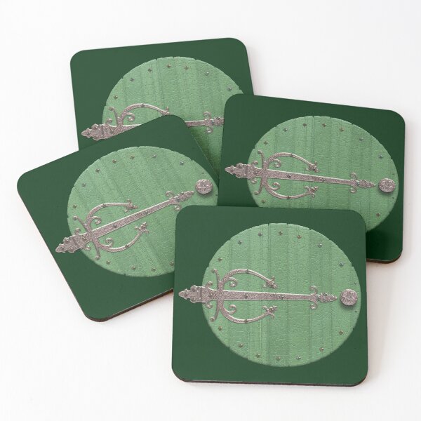 Item preview, A round green goblin door designed and sold by Maxine Gadd.