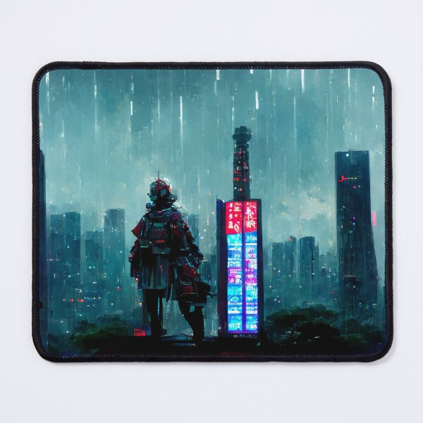 Item preview, Cybernaut - Cyberpunk Cityscape Skyline designed and sold by ArkMinted.