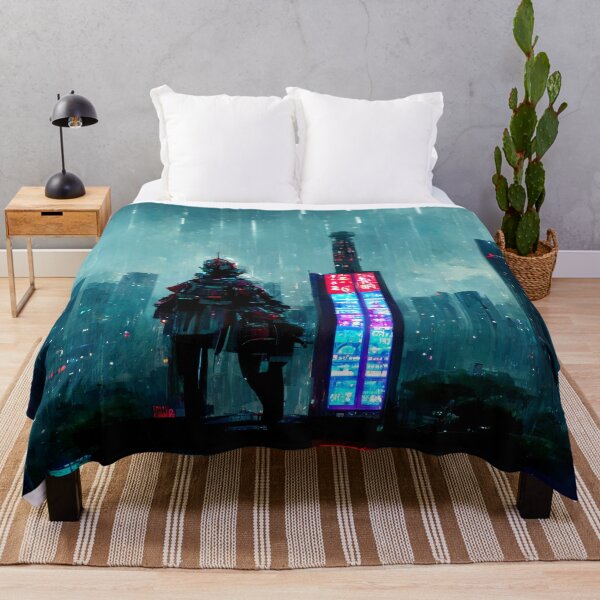 Item preview, Cybernaut - Cyberpunk Cityscape Skyline designed and sold by ArkMinted.