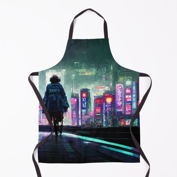 Item preview, Circuit Stroll - Cyberpunk Cityscape Skyline designed and sold by ArkMinted.