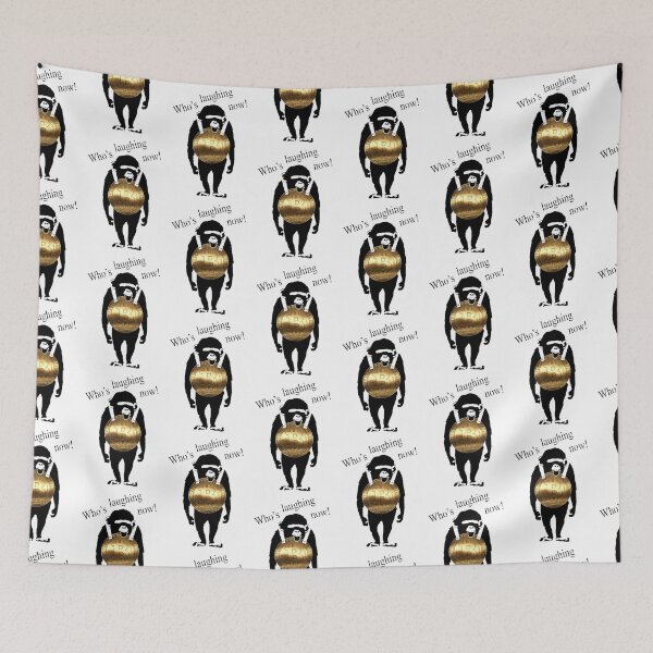 Item preview, Banksy - Monkey - Bitcoin designed and sold by MoreBeauty.
