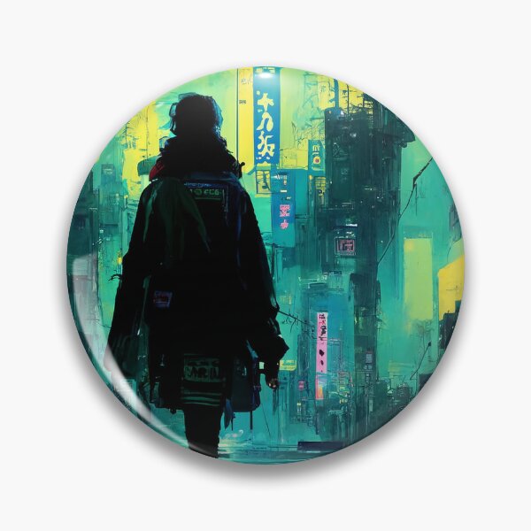 Item preview, Lo-fi Saunter - Cyberpunk Cityscape Skyline designed and sold by ArkMinted.