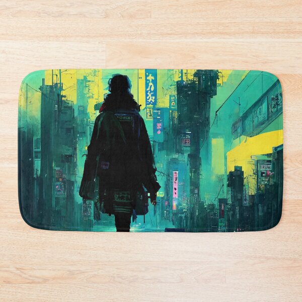Item preview, Lo-fi Saunter - Cyberpunk Cityscape Skyline designed and sold by ArkMinted.