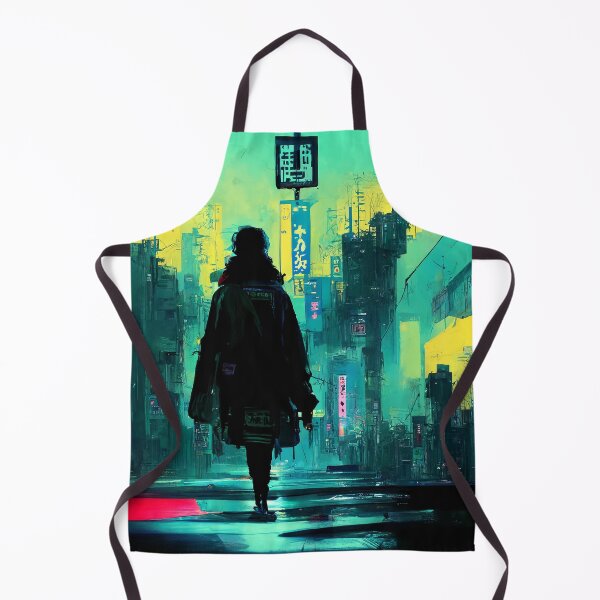 Item preview, Lo-fi Saunter - Cyberpunk Cityscape Skyline designed and sold by ArkMinted.