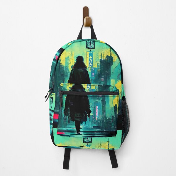 Item preview, Lo-fi Saunter - Cyberpunk Cityscape Skyline designed and sold by ArkMinted.
