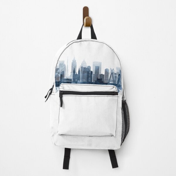 Item preview, São Paulo Skyline Navy Blue by Zouzounio Art designed and sold by zouzounioart.