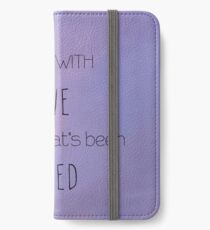 Ed Sheeran Supermarket Flowers iPhone Wallet/Case/Skin