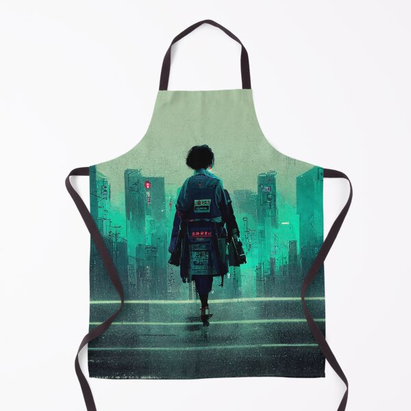 Item preview, Solitary - Cyberpunk Cityscape Skyline designed and sold by ArkMinted.