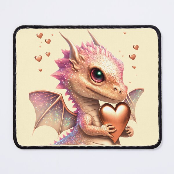 Item preview, Baby glitter dragon in love designed and sold by WaveDance.