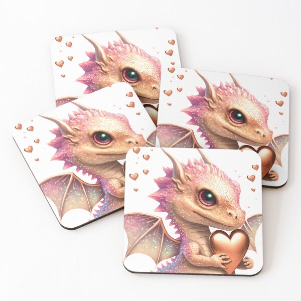 Item preview, Baby glitter dragon in love designed and sold by WaveDance.