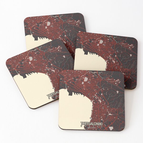 Item preview, Thessaloniki City Map of Greece - Vector designed and sold by deMAP.