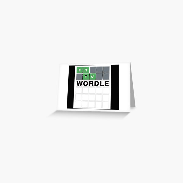 Vista previa del artículo con la obra «Resultados de Wordle», diseñado y vendido por sagestar.