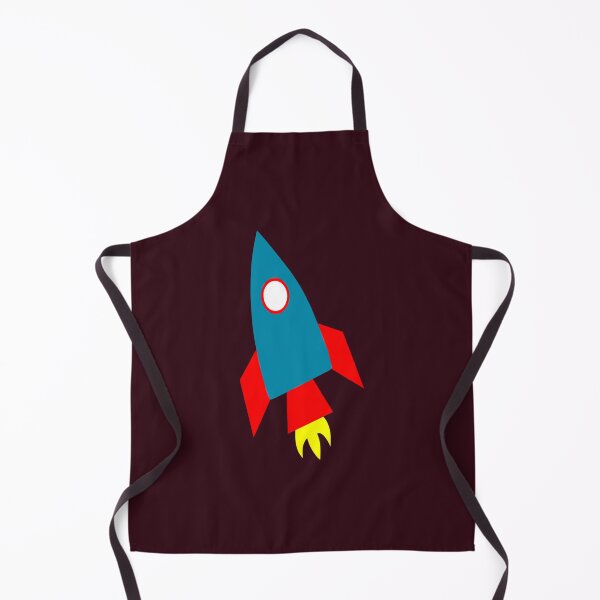 Item preview, blue rocket cartoon drawing art sketch design designed and sold by Kerenperalta.