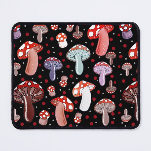 Item preview, Mushrooms on black designed and sold by SarahMac39.