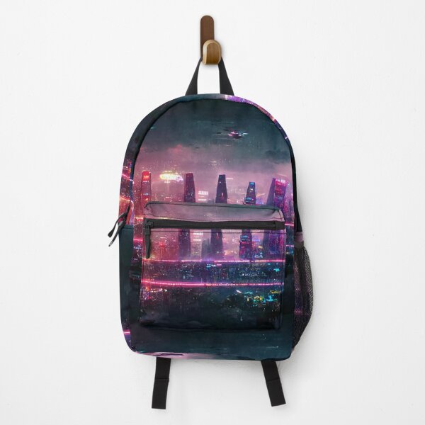Item preview, System - Cyberpunk Cityscape Skyline designed and sold by ArkMinted.