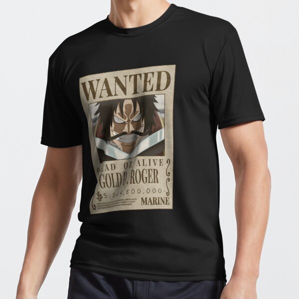 Gold D Roger Wanted poster one piece bounty (2023 updated price )  Essential T-Shirt for Sale by justchemsou