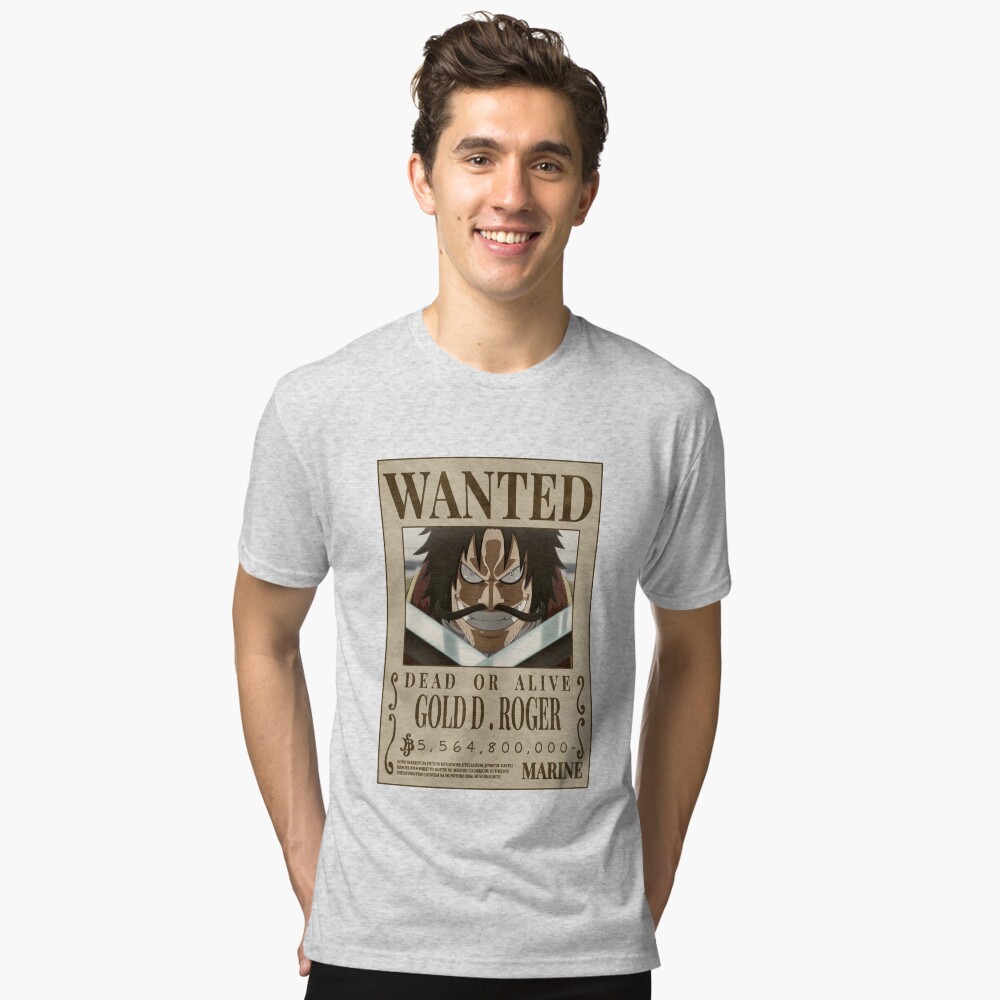 Gold D Roger Wanted poster one piece bounty (2023 updated price )  Essential T-Shirt for Sale by justchemsou