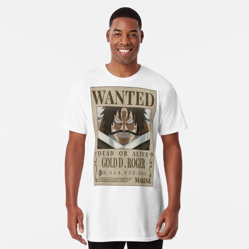 Gold D Roger Wanted poster one piece bounty (2023 updated price )  Essential T-Shirt for Sale by justchemsou