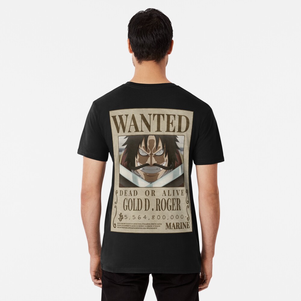 Gold D Roger Wanted poster one piece bounty (2023 updated price )  Essential T-Shirt for Sale by justchemsou