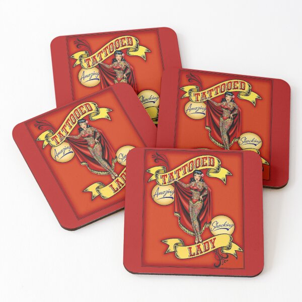 Item preview, TATTOOED LADY; Vintage Circus Advertising Print designed and sold by posterbobs.