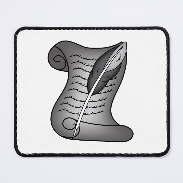 Item preview, Book and feather symbol - Masonic symbol of Historian for Blue Lodge Freemasonry designed and sold by photonxt.