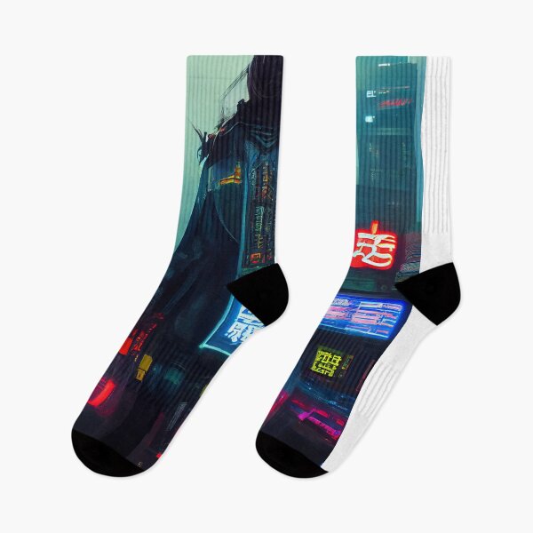 Item preview, Lo-fi Novis - Cyberpunk Cityscape Skyline designed and sold by ArkMinted.