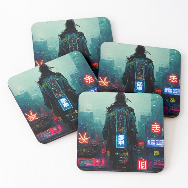 Item preview, Novis - Cyberpunk Cityscape Skyline designed and sold by ArkMinted.