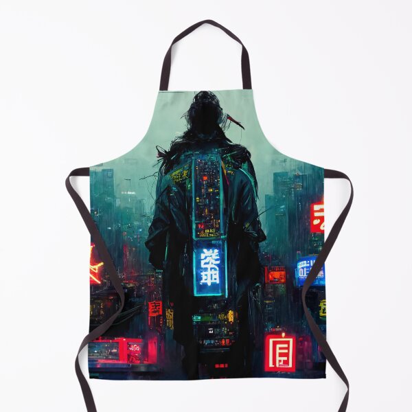 Item preview, Novis - Cyberpunk Cityscape Skyline designed and sold by ArkMinted.