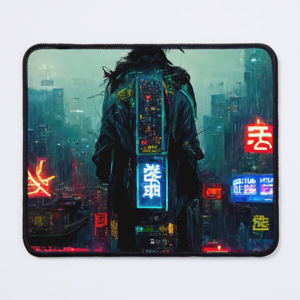 Item preview, Novis - Cyberpunk Cityscape Skyline designed and sold by ArkMinted.
