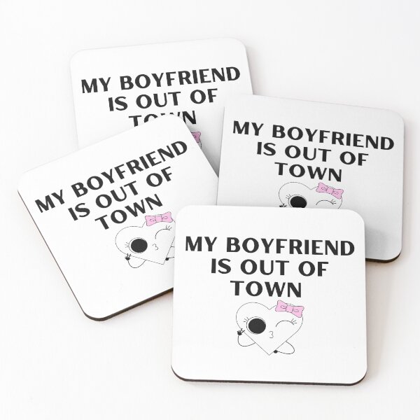 Item preview, My Boyfriend is Out of Town, Valentine's Day designed and sold by SunsetDetour.