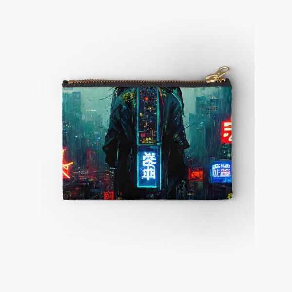 Item preview, Novis - Cyberpunk Cityscape Skyline designed and sold by ArkMinted.