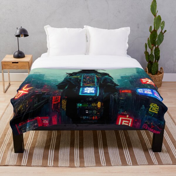 Item preview, Novis - Horizonte de paisaje urbano Cyberpunk designed and sold by ArkMinted.